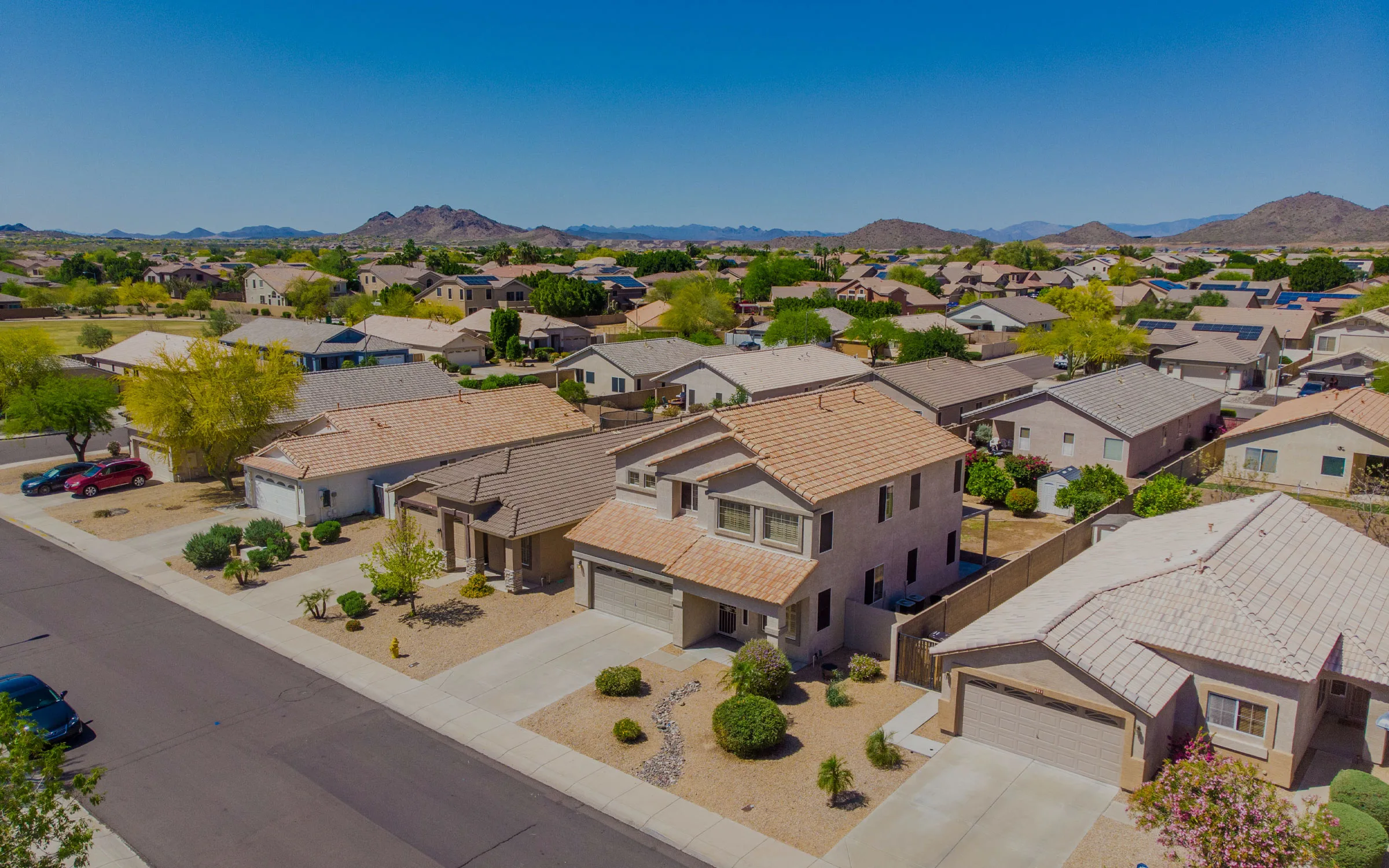 New roof replacement in progress on a Sun City AZ home, roofing contractor in Sun City, AZ